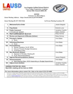 ssc agenda english